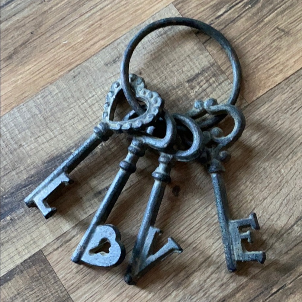 Antique style keys decor